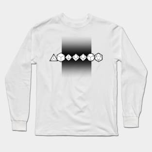 Monochromatic Dice Long Sleeve T-Shirt